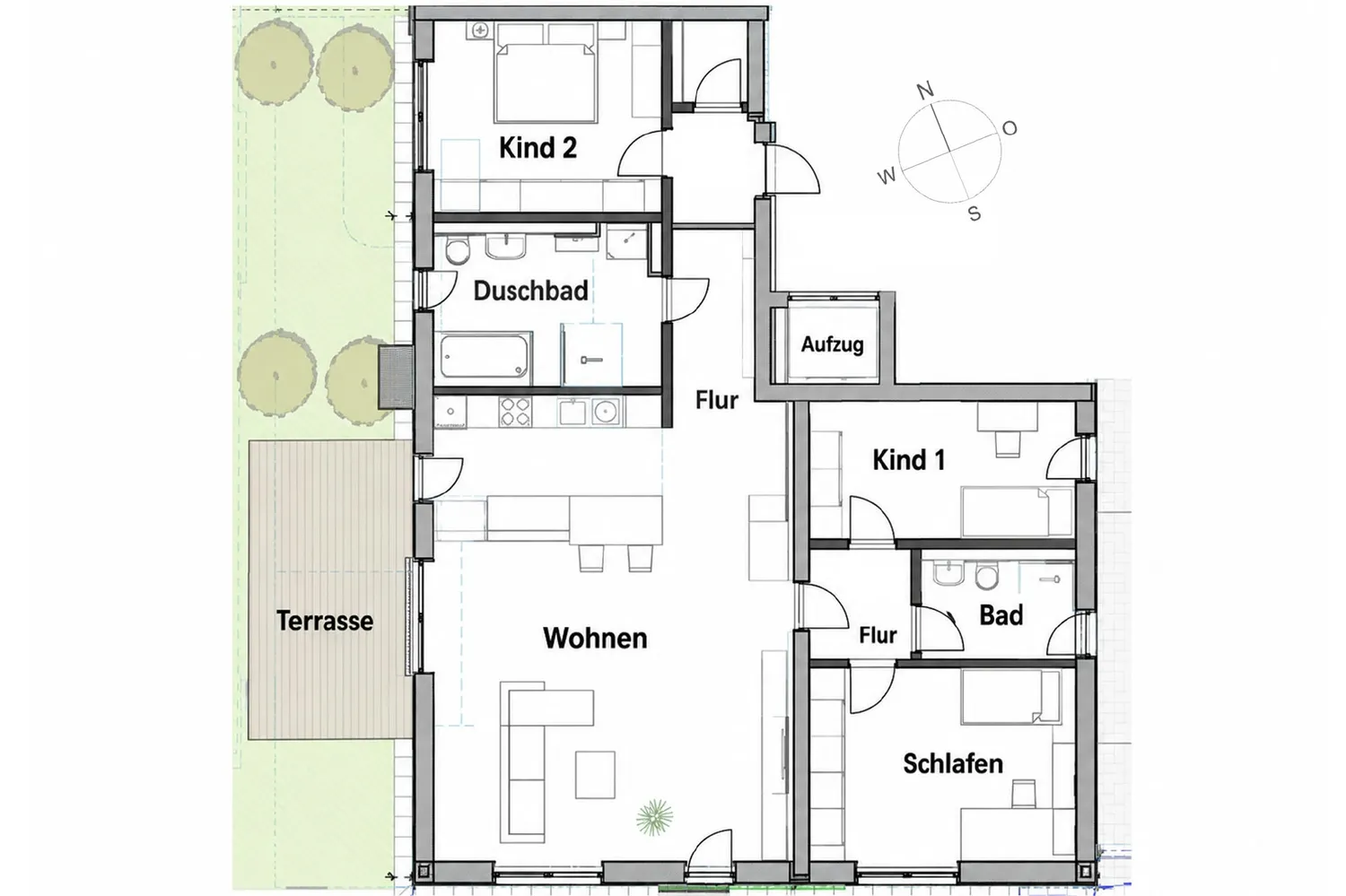 4 Zimmer Wohnung mit 121 m² in München – Bild 7