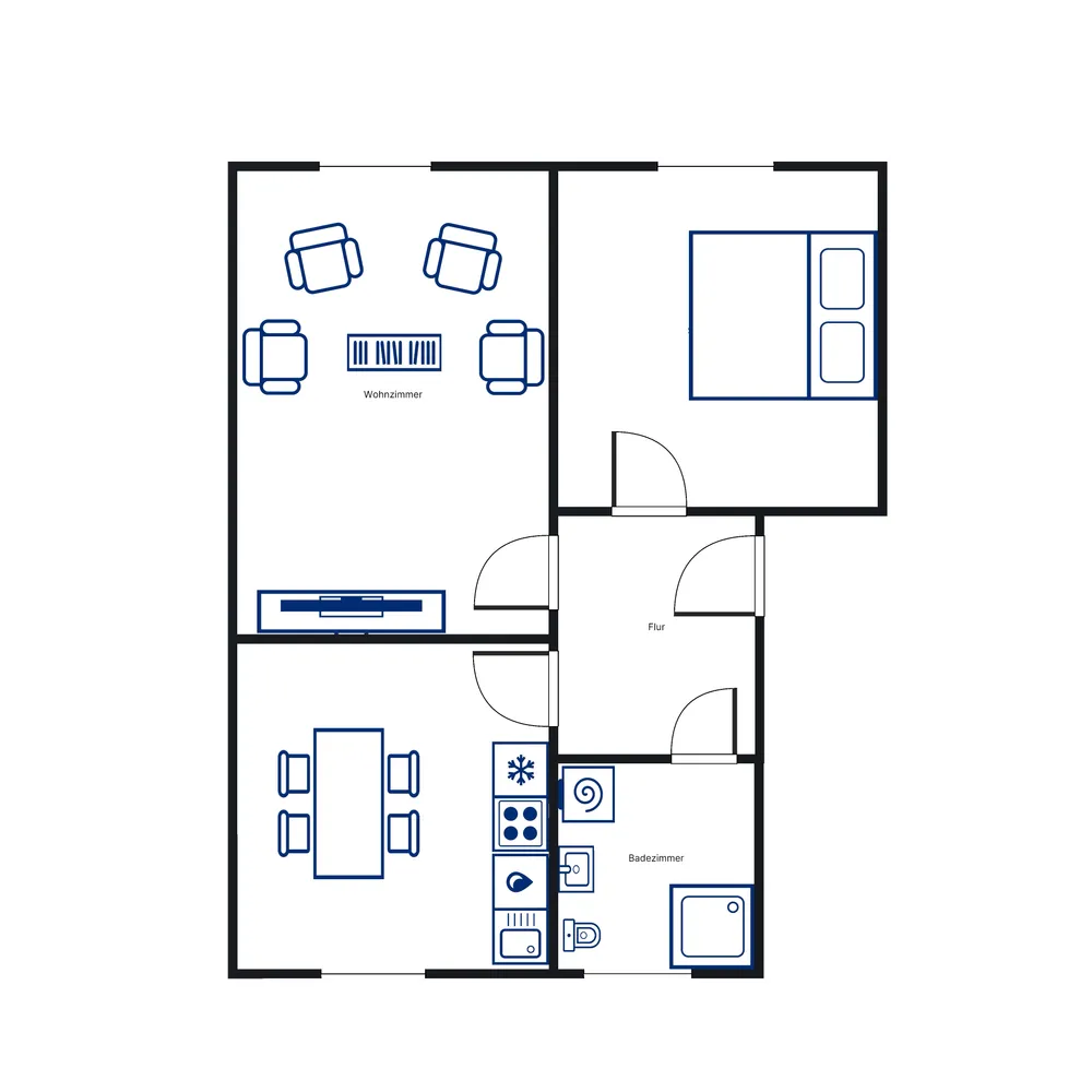 2 Zimmer Wohnung mit 52 m² in Kassel – Bild 2
