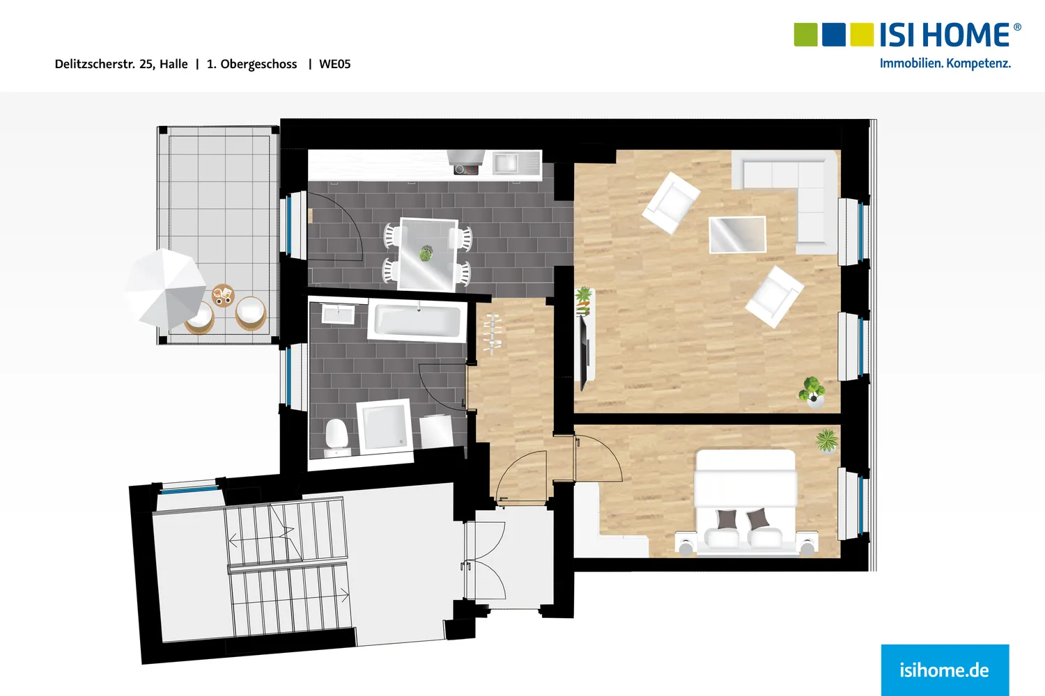 2 Zimmer Wohnung mit 65 m² in Halle (Saale) – Bild 1