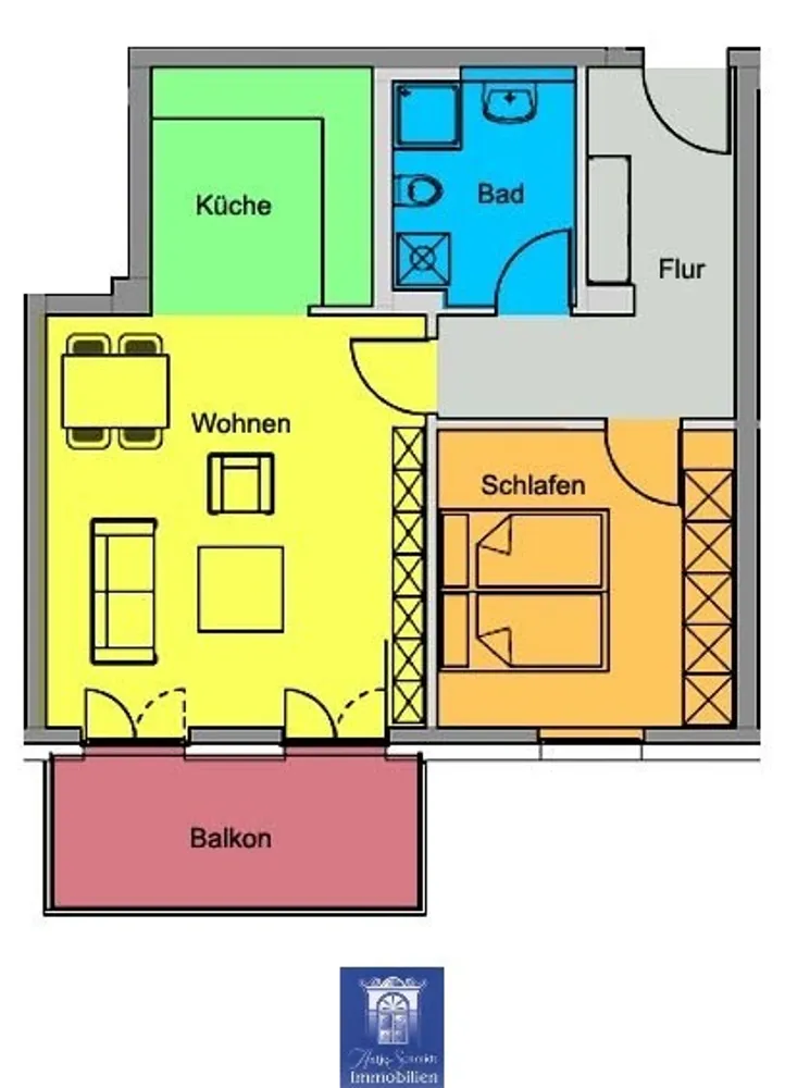 2 Zimmer Wohnung mit 59 m² in Coswig – Bild 5