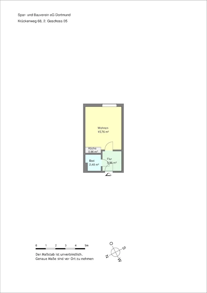1 Zimmer Wohnung mit 23 m² in Dortmund – Bild 5