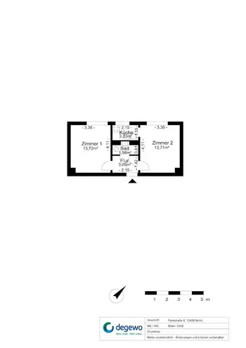 2 Zimmer Wohnung mit 36 m² in Berlin – Bild 7