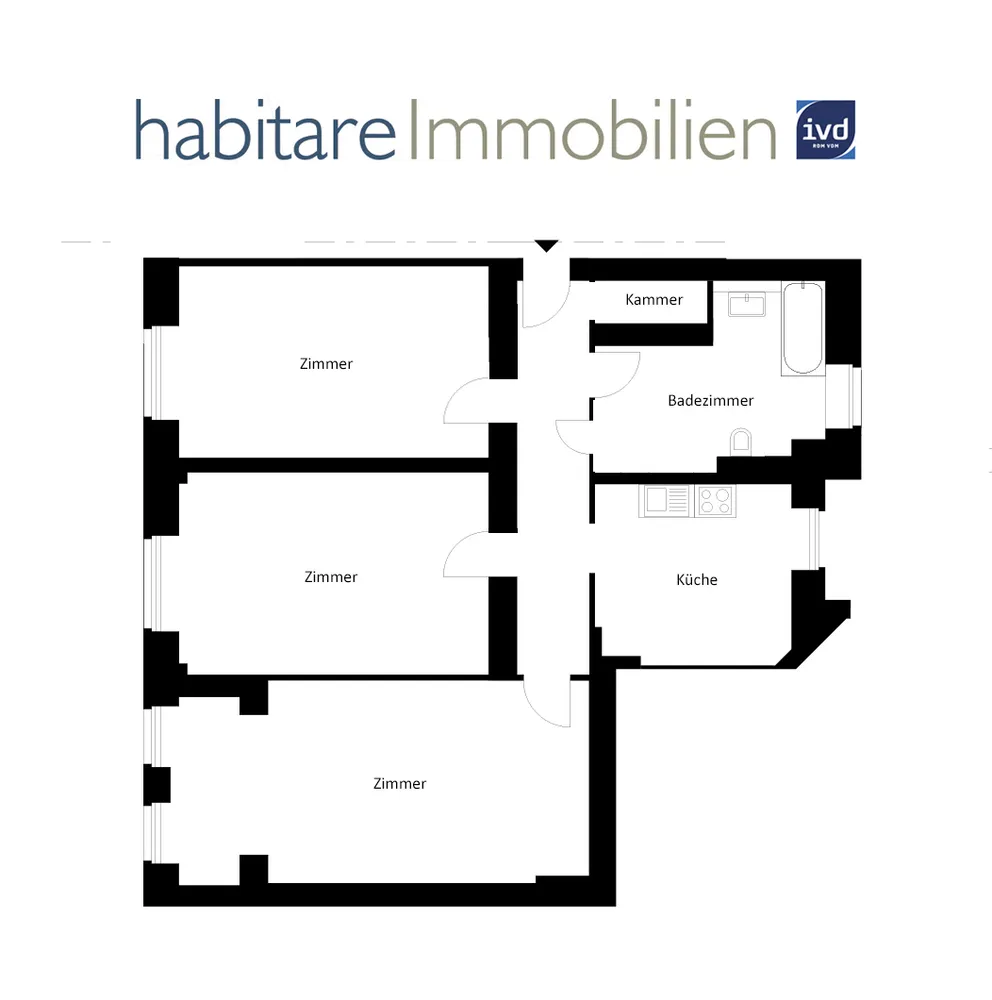 3 Zimmer Wohnung mit 101 m² in Berlin – Bild 2