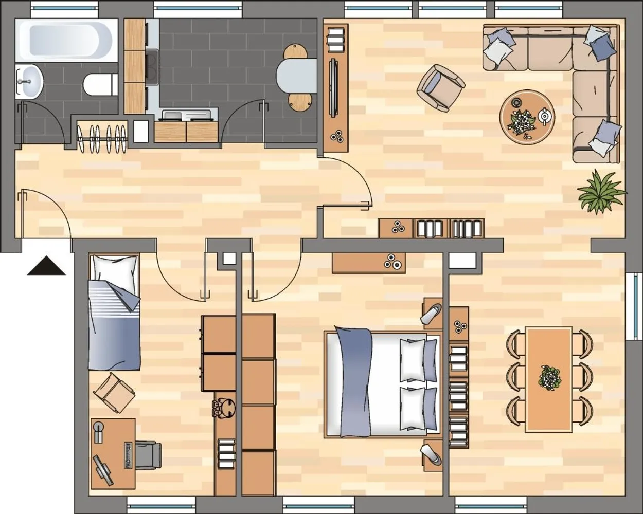 4 Zimmer Wohnung mit 73 m² in Witten – Bild 1