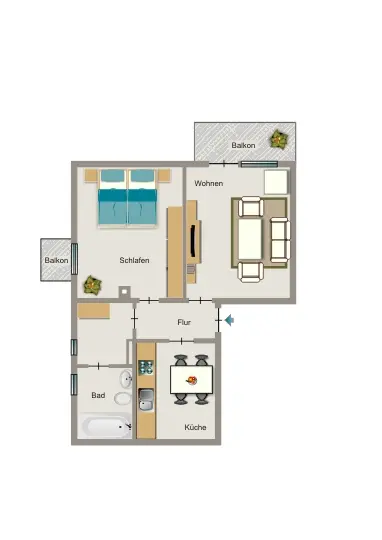 3 Zimmer Wohnung mit 52 m² in Lünen – Bild 5
