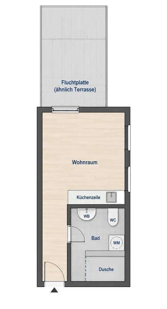 1 Zimmer Wohnung mit 20 m² in Krefeld – Bild 7