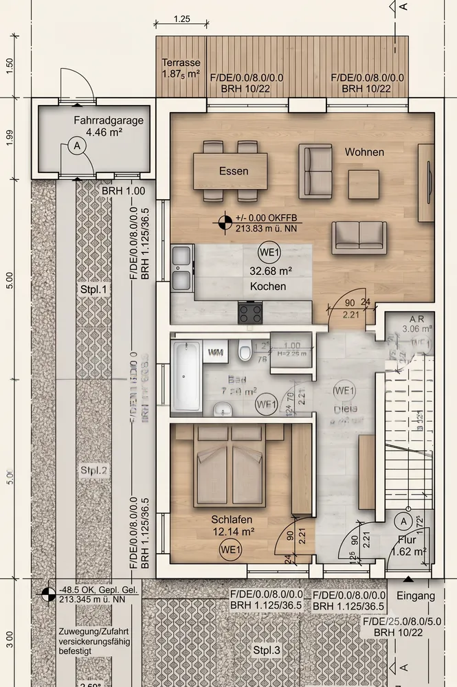 2 Zimmer Wohnung mit 75 m² in Wiesbaden – Bild 4