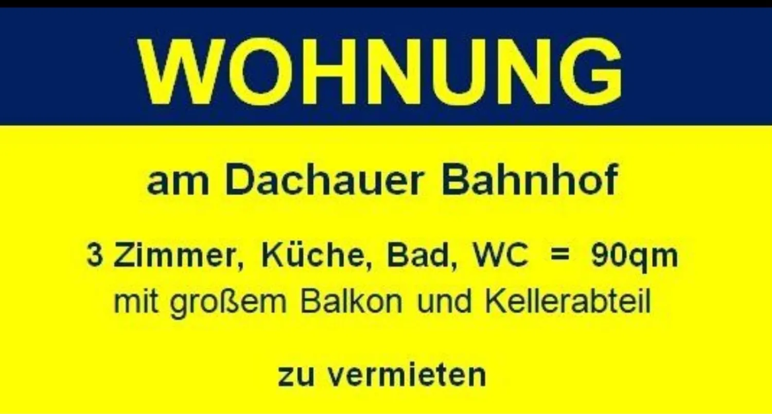 3 Zimmer Wohnung mit 90 m² in Dachau – Bild 1