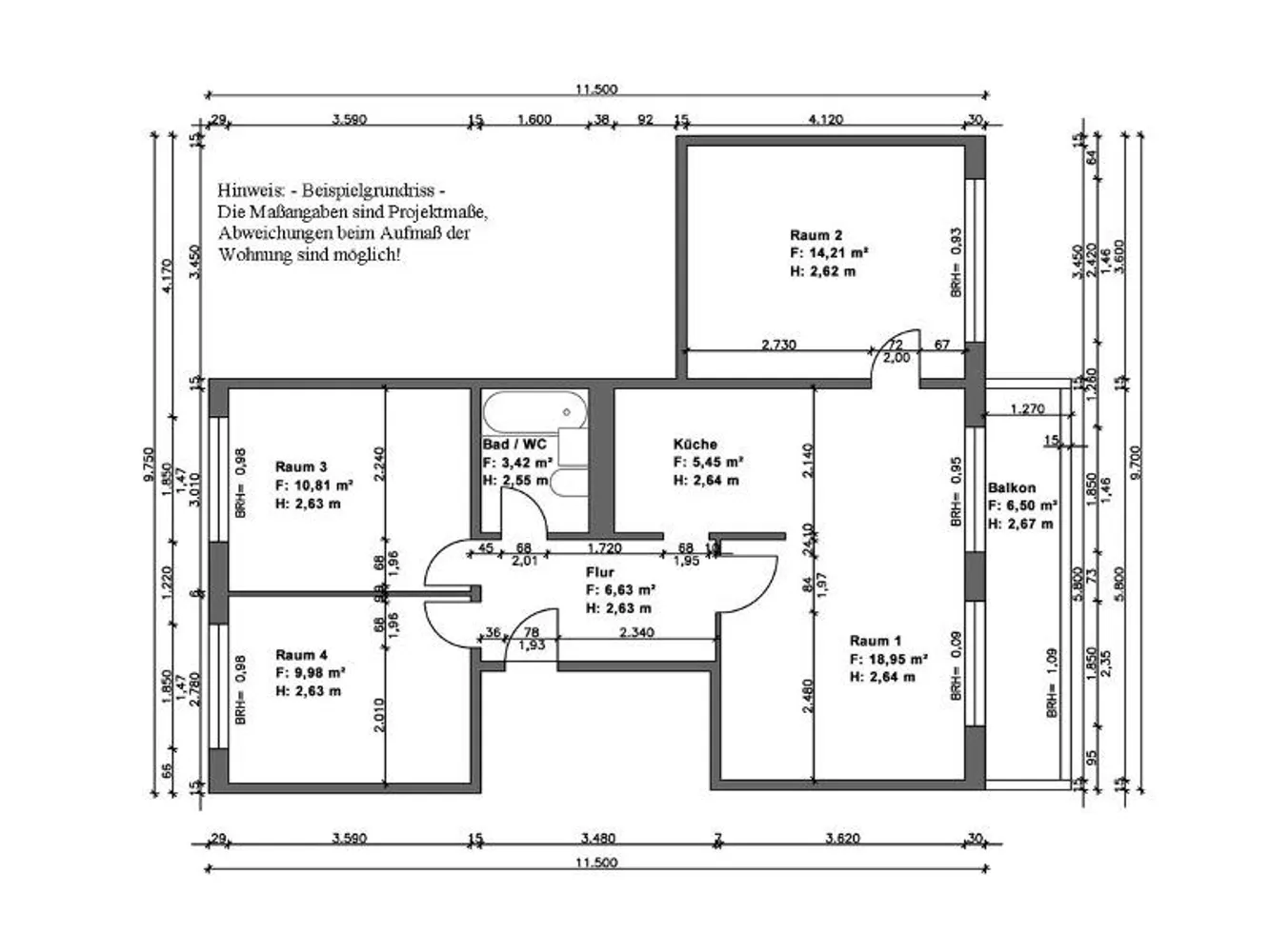 4 Zimmer Wohnung mit 73 m² in Halle (Saale) – Bild 6