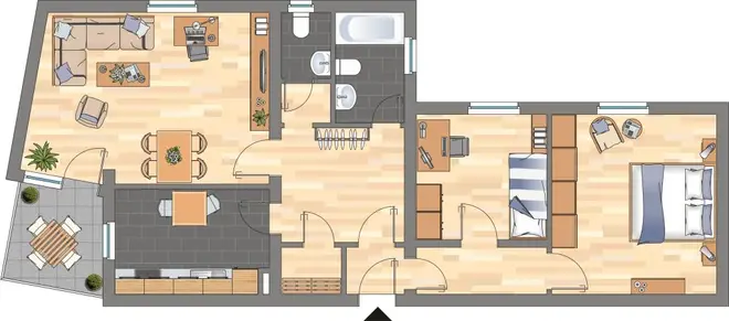 3 Zimmer Wohnung mit 83 m² in Bremen – Bild 2