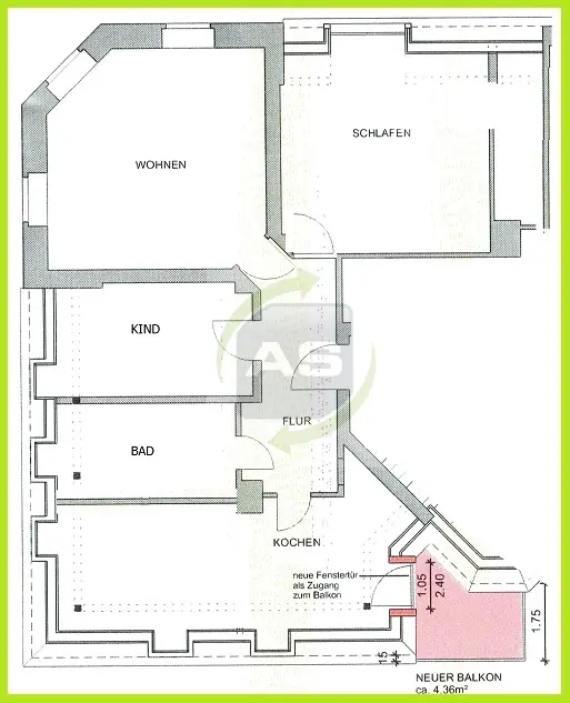 3 Zimmer Wohnung mit 103 m² in Zwickau – Bild 5