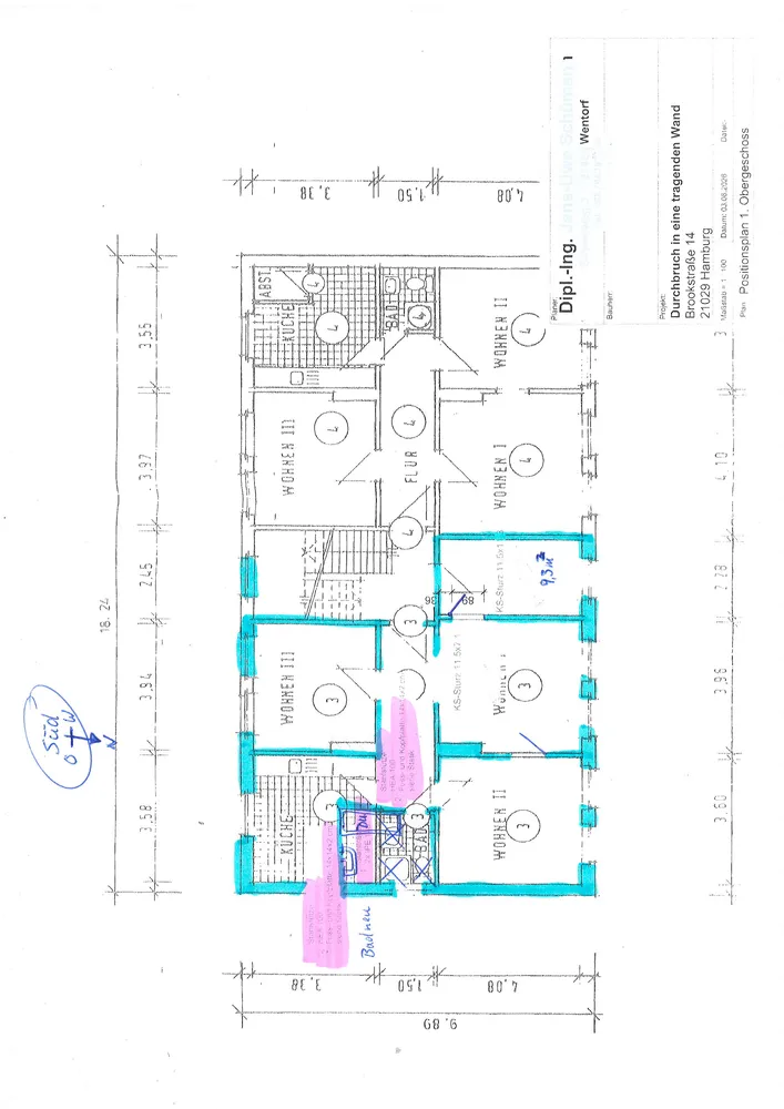 3 Zimmer Wohnung mit 67 m² in Hamburg – Bild 9