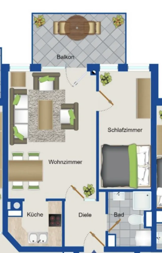 2 room apartment with 48 m² in Hanover – Photo 6