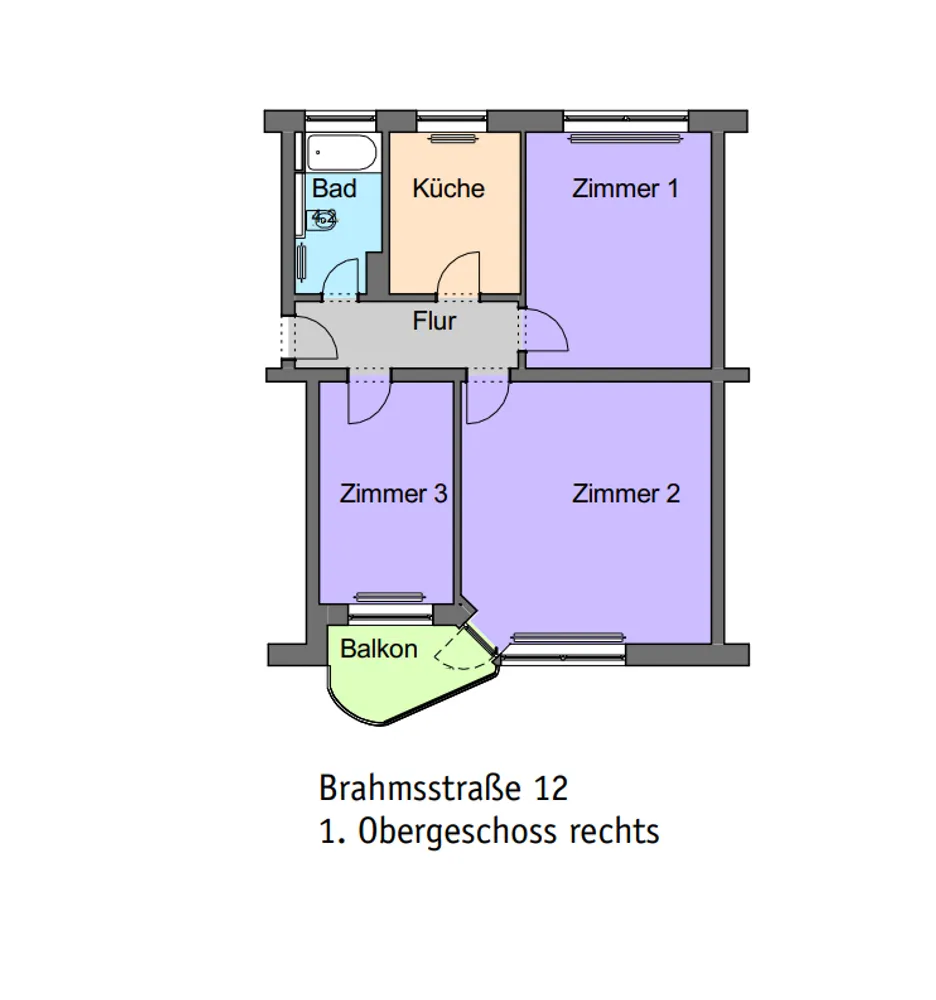 3 Zimmer Wohnung mit 65 m² in Cuxhaven – Bild 1