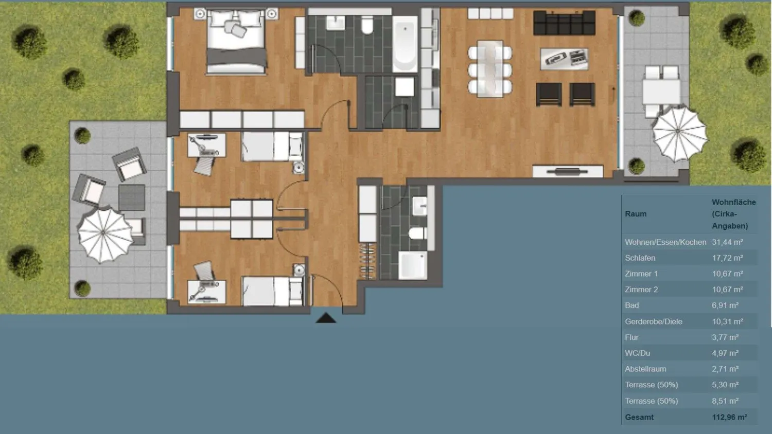 4 room apartment with 113 m² in Frankfurt am Main – Photo 5