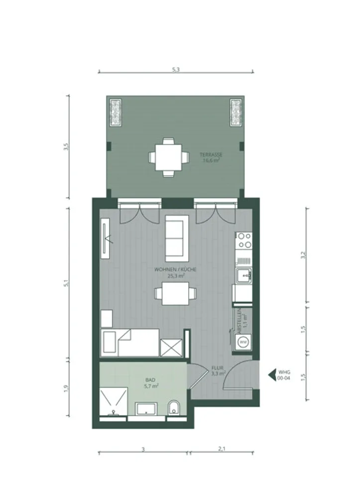 1 Zimmer Wohnung mit 39 m² in Hannover – Bild 6