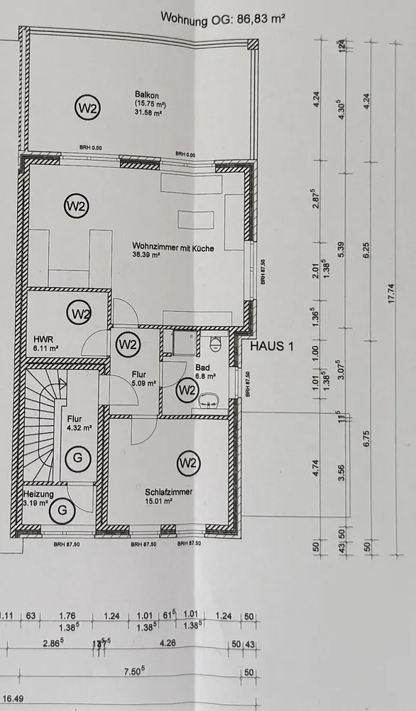 2 Zimmer Wohnung mit 87 m² in Osnabrück – Bild 3