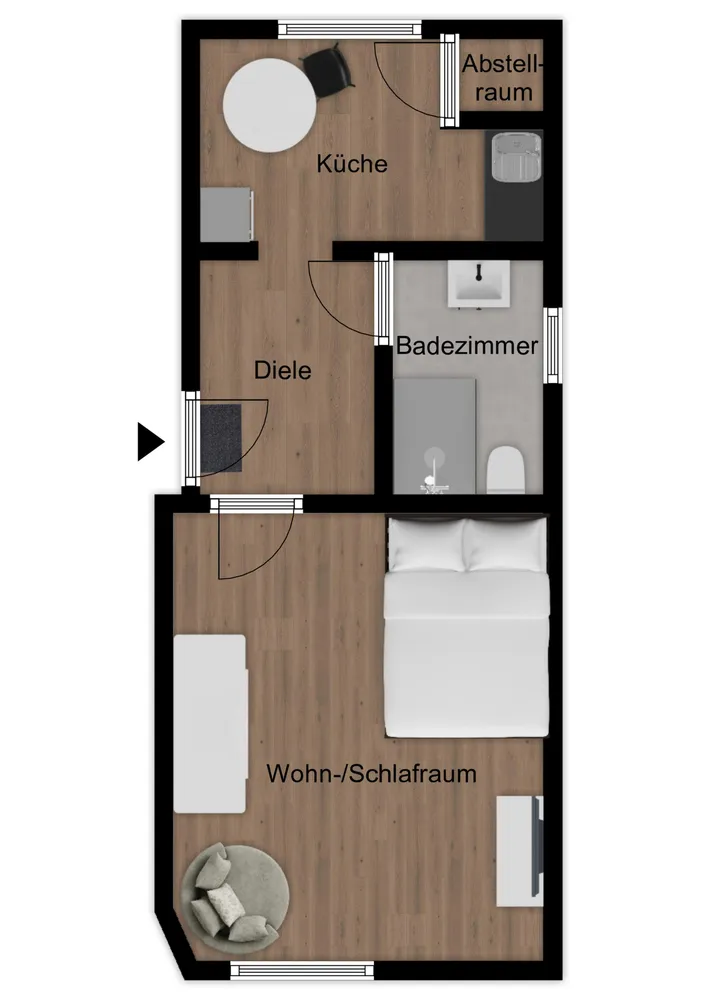 1 Zimmer Wohnung mit 28 m² in Oberhausen – Bild 8