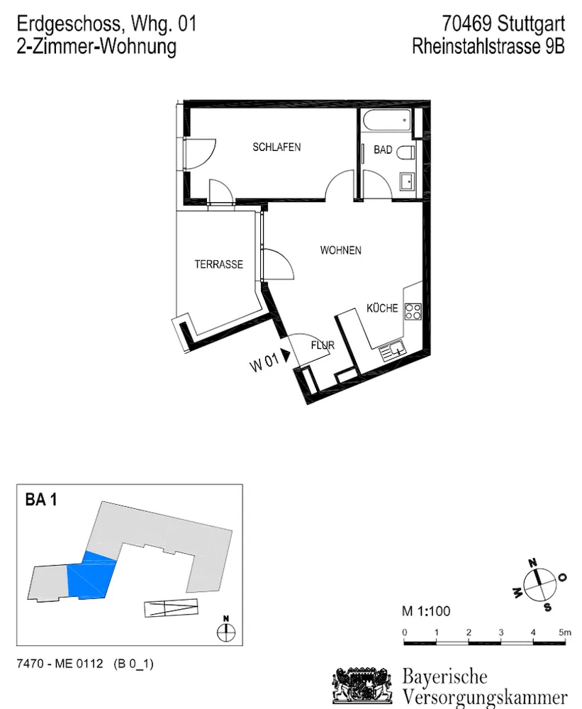 2 Zimmer Wohnung mit 45 m² in Stuttgart – Bild 6