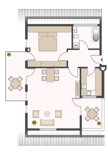 2 Zimmer Wohnung mit 68 m² in München – Bild 2