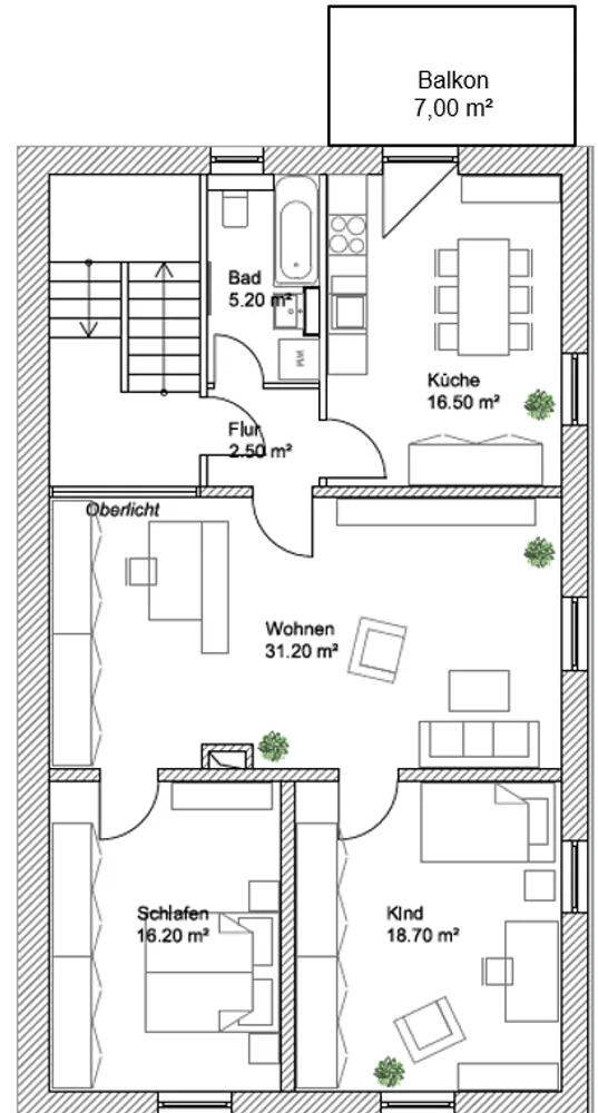 3 room apartment with 94 m² in Neu-Isenburg – Photo 2