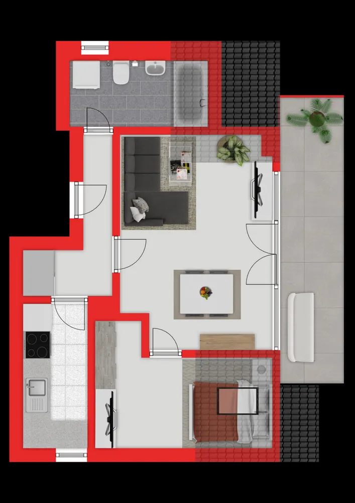 2 Zimmer Wohnung mit 58 m² in Leverkusen – Bild 3