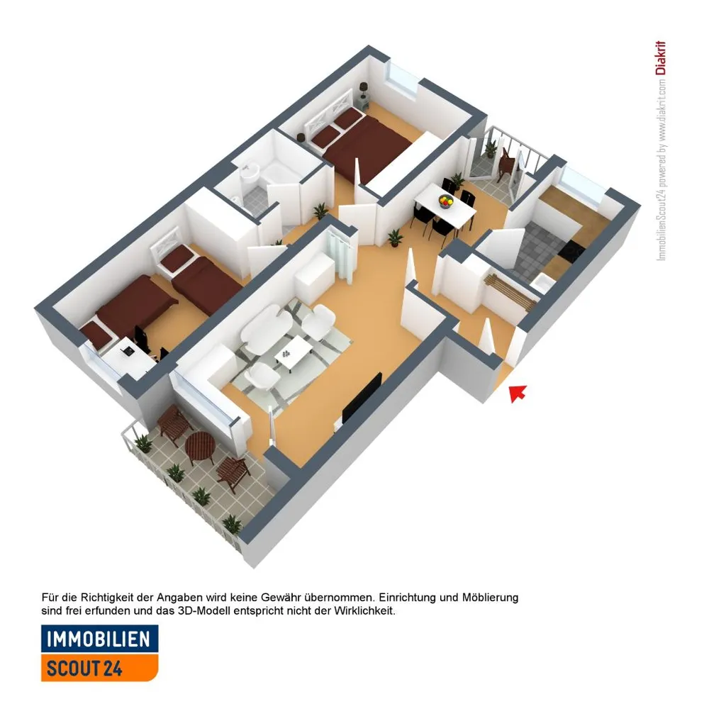 3 Zimmer Wohnung mit 74 m² in Solingen – Bild 2