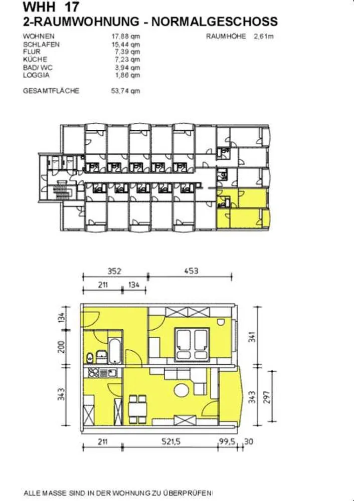 2 Zimmer Wohnung mit 53 m² in Dresden – Bild 2