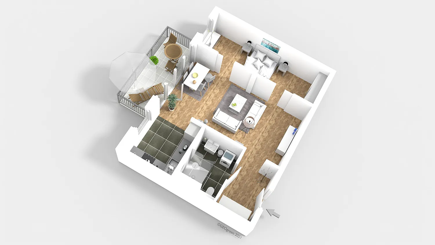 2 Zimmer Wohnung mit 56 m² in Berlin – Bild 7