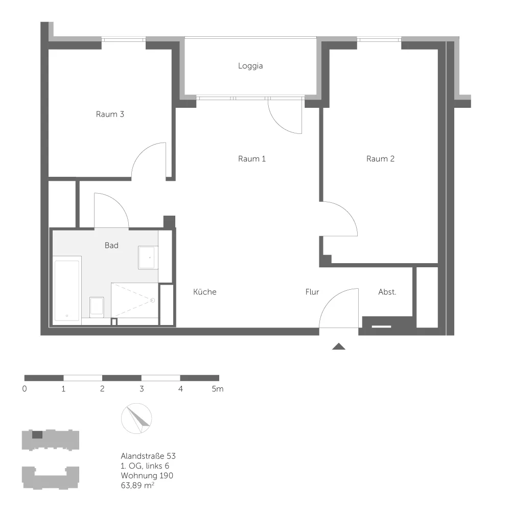 3 Zimmer Wohnung mit 64 m² in Berlin – Bild 8
