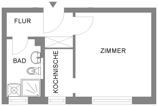 1 Zimmer Wohnung mit 31 m² in Braunschweig – Bild 3