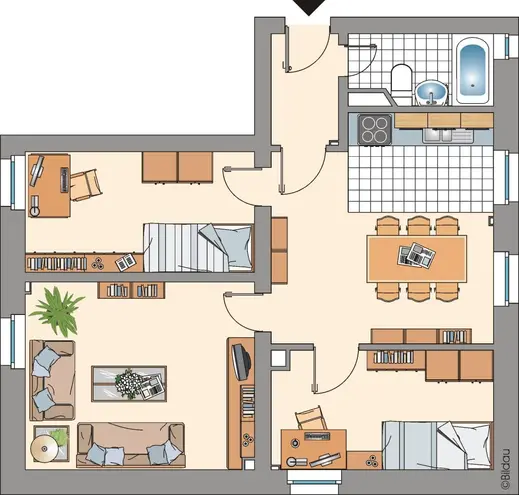 3 Zimmer Wohnung mit 53 m² in Gelsenkirchen – Bild 2