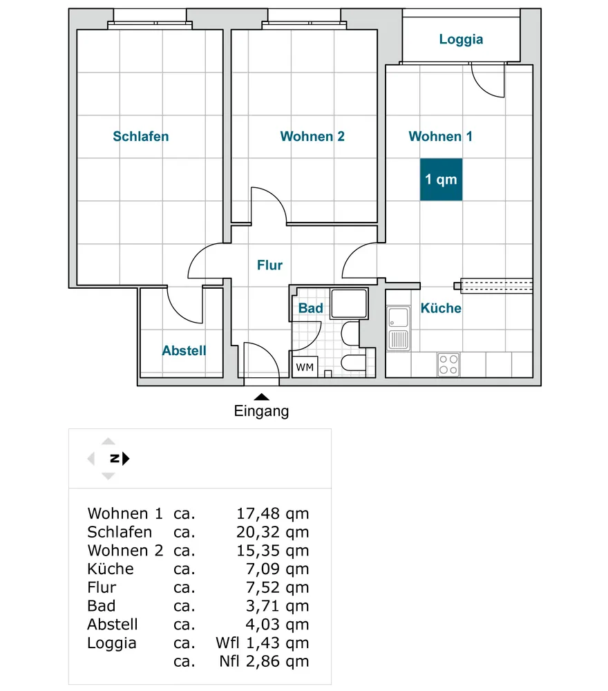3 Zimmer Wohnung mit 77 m² in Dresden – Bild 5