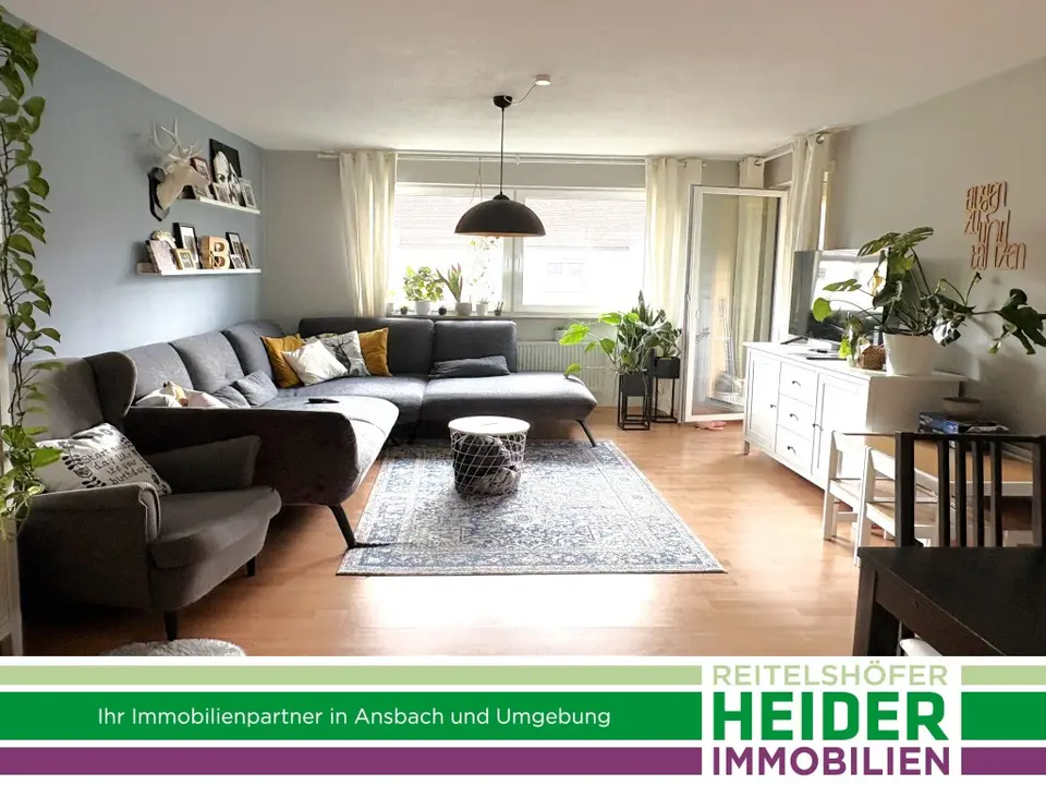 3 Zimmer Wohnung mit 89 m² in Ansbach – Bild 1
