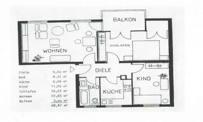 3 Zimmer Wohnung mit 66 m² in Frankfurt am Main – Bild 11