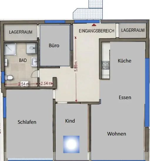 3 Zimmer Wohnung mit 110 m² in Würzburg – Bild 6