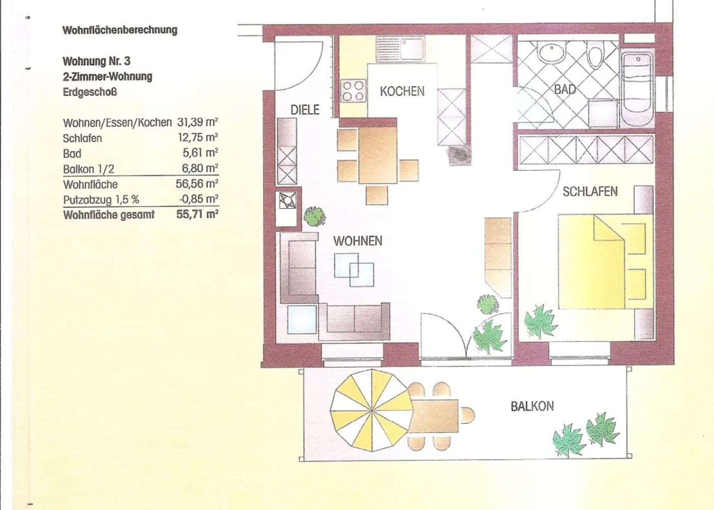 2 Zimmer Wohnung mit 55 m² in Heilbronn – Bild 5