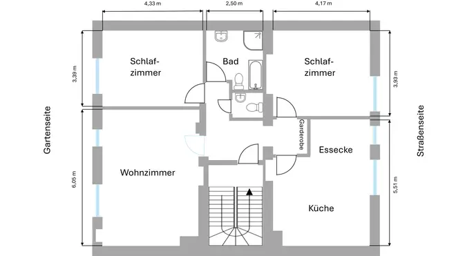 3 Zimmer Wohnung mit 92 m² in Düsseldorf – Bild 2