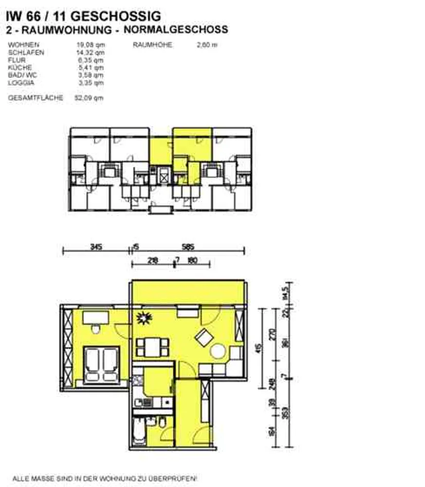 2 Zimmer Wohnung mit 52 m² in Dresden – Bild 2