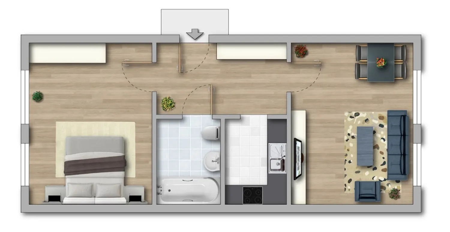 2 room apartment with 43 m² in Magdeburg – Photo 7