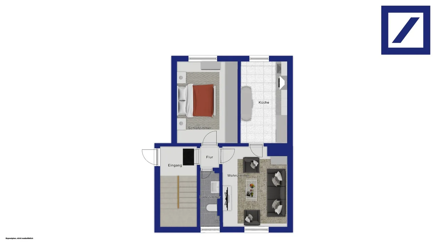2 Zimmer Wohnung mit 46 m² in Aachen – Bild 4