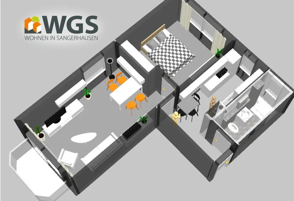2 Zimmer Wohnung mit 51 m² in Sangerhausen – Bild 8
