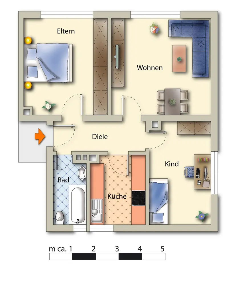 4 Zimmer Wohnung mit 58 m² in Gelsenkirchen – Bild 8
