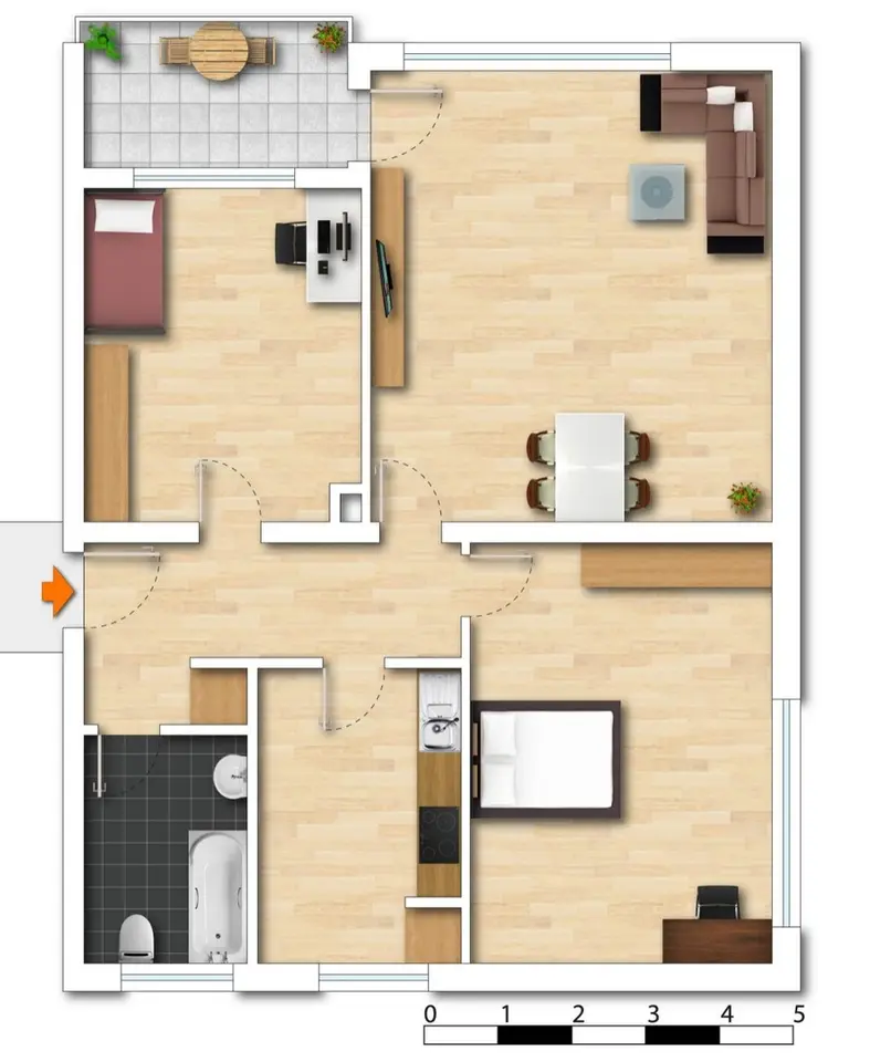 3 Zimmer Wohnung mit 67 m² in Balingen – Bild 8