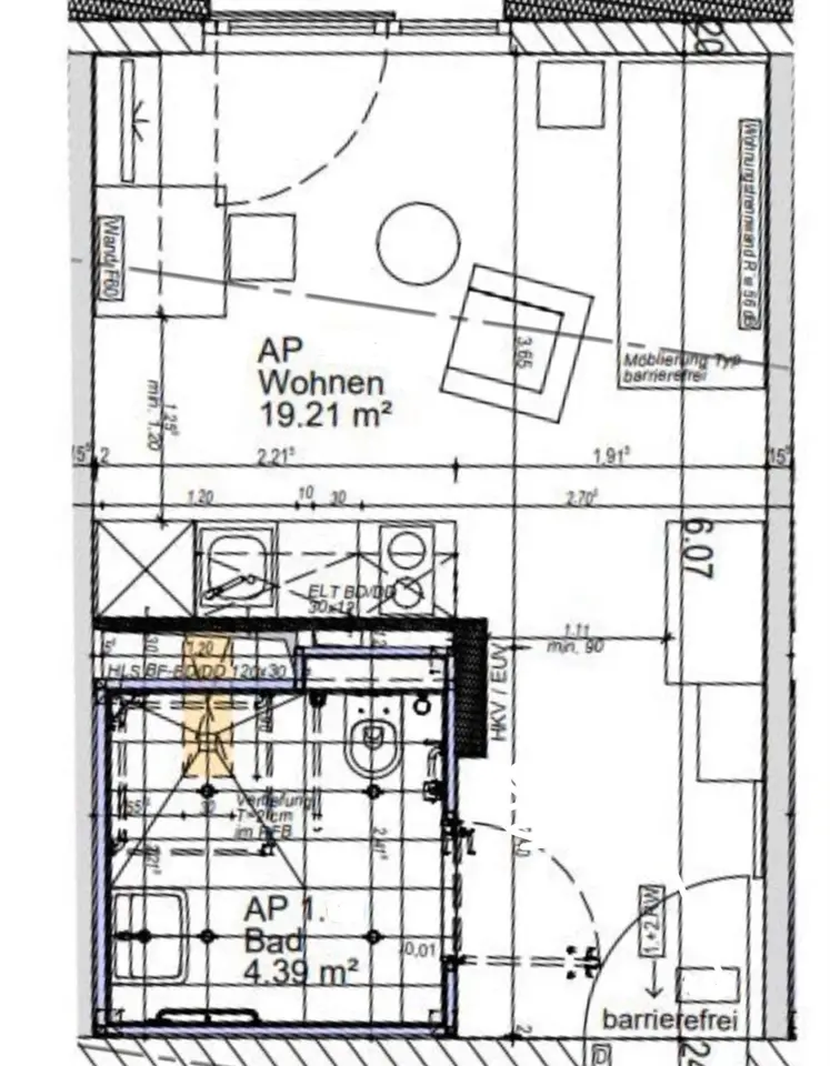 Studio mit 23 m² in Nürnberg – Bild 4