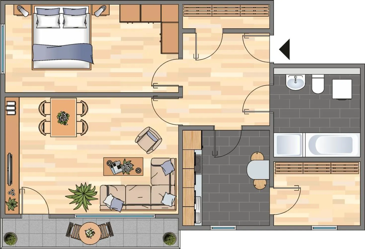 2 Zimmer Wohnung mit 63 m² in Velbert – Bild 2