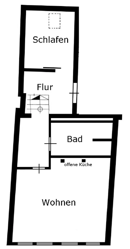 2 room apartment with 53 m² in Wolfenbüttel – Photo 1
