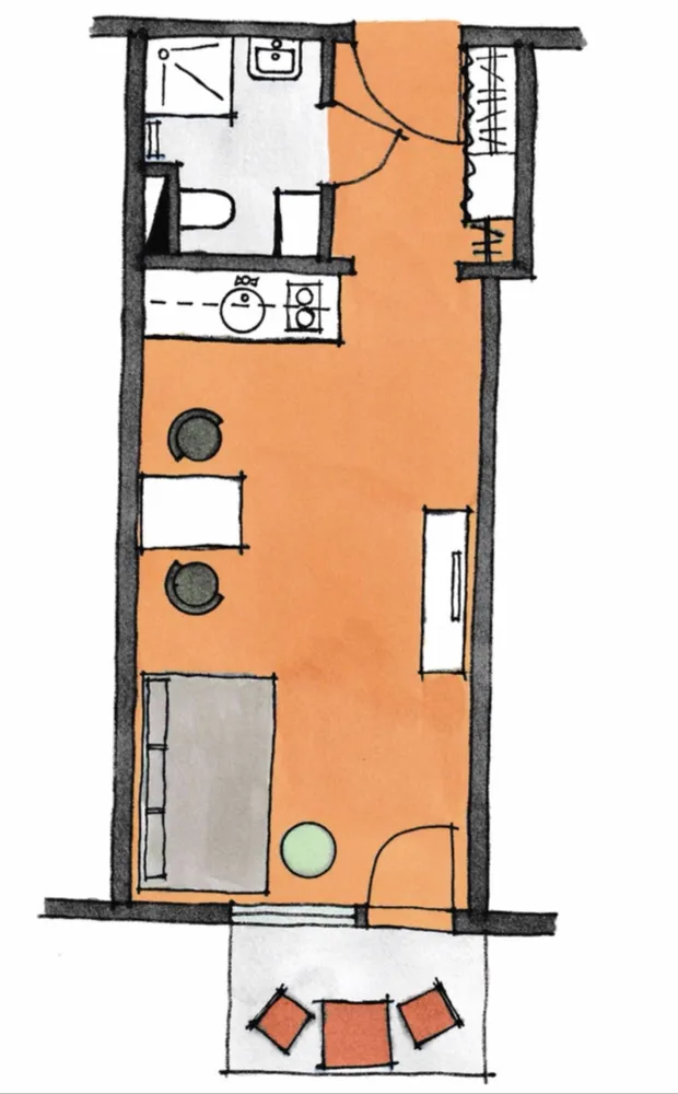 1 Zimmer Wohnung mit 30 m² in München – Bild 1