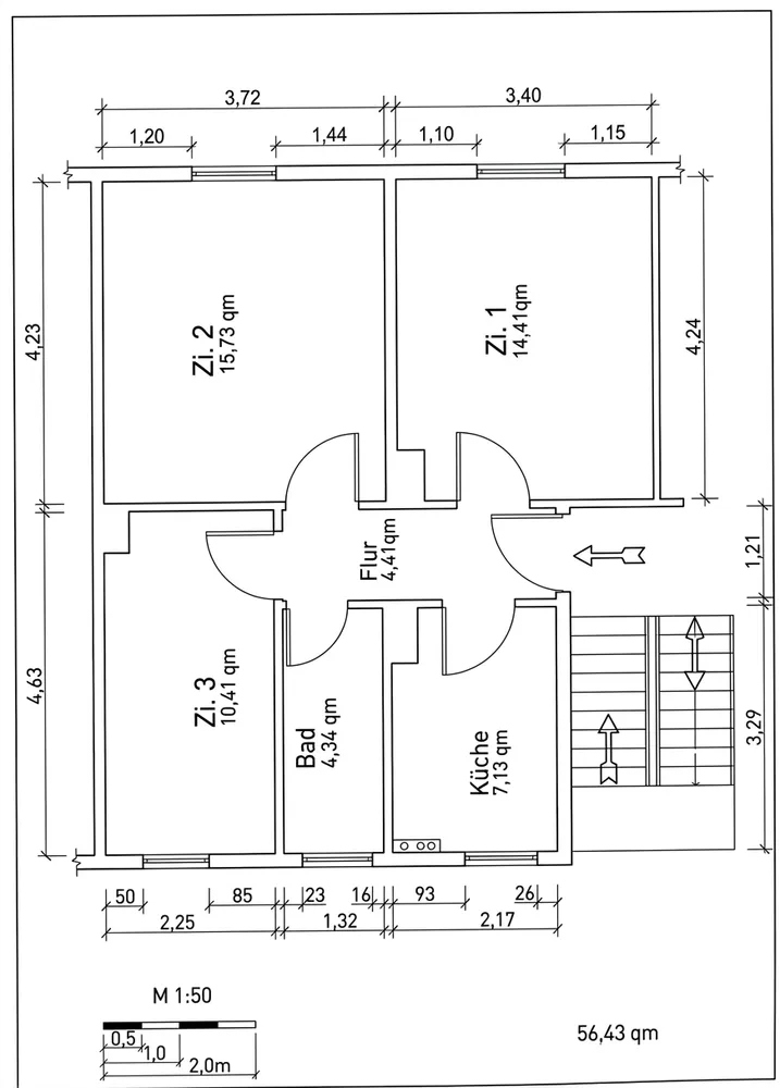 3 Zimmer Wohnung mit 56 m² in Mainz – Bild 7