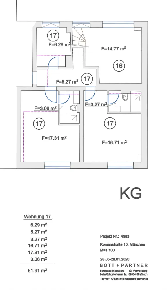 1 Zimmer Wohnung mit 25 m² in München – Bild 3